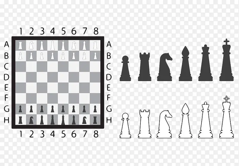 黑白象棋盘格