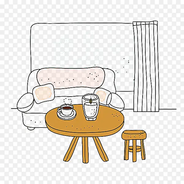 客厅插画