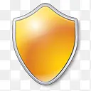 盾黄色的保护警卫安全基础软件