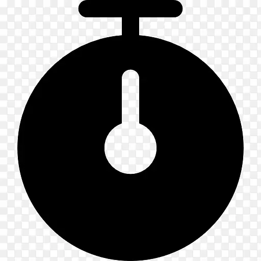 定时器的黑色工具符号图标