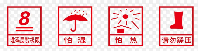 矢量防晒防湿标志
