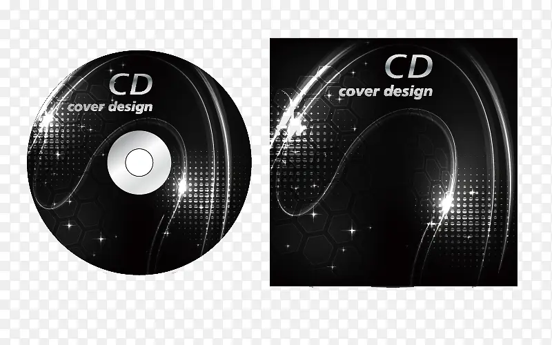 黑色CD封面包装