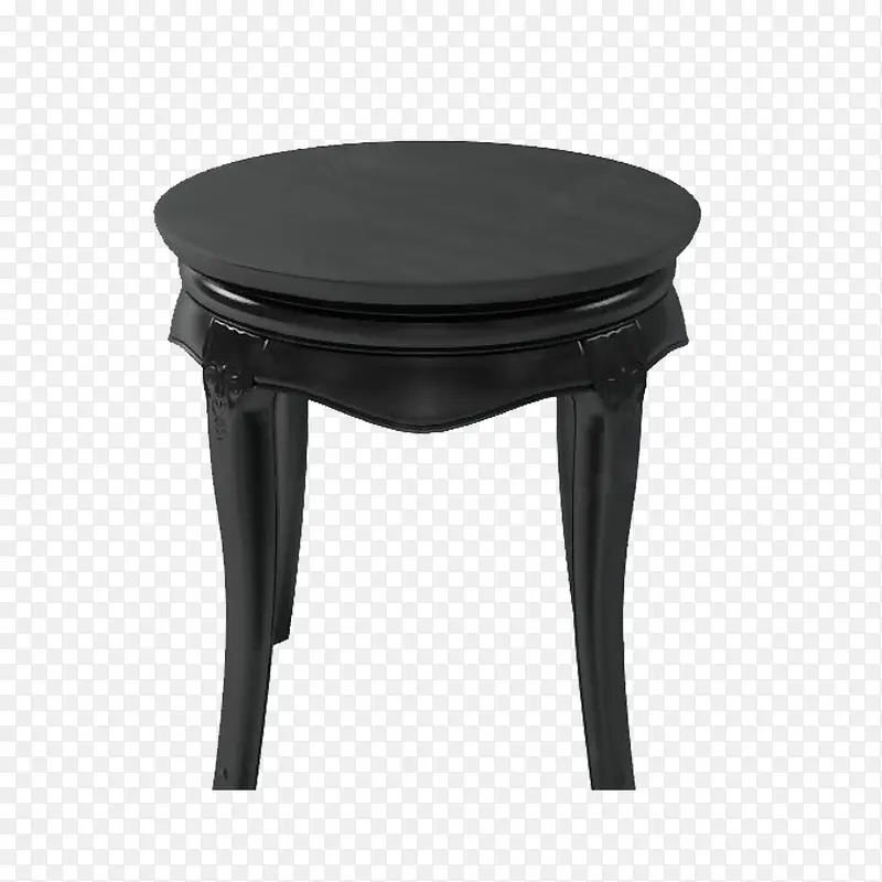 立面家具黑色复古圆桌