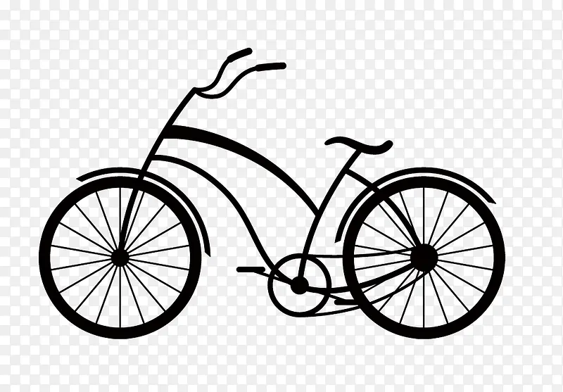 自行车剪影