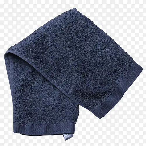 蓝色简约装饰毛巾设计图