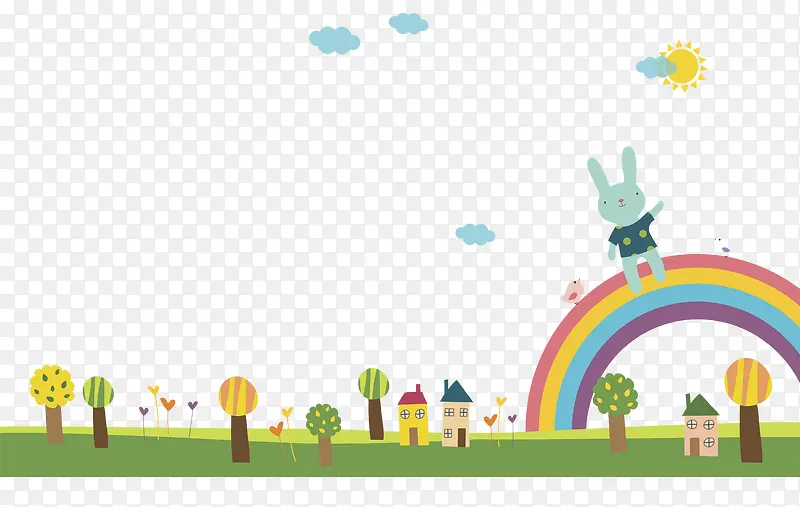 小兔与彩虹