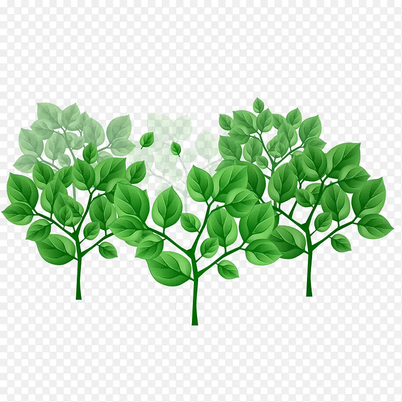 绿色环保树木植物