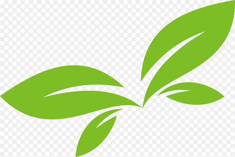 绿叶矢量logo设计