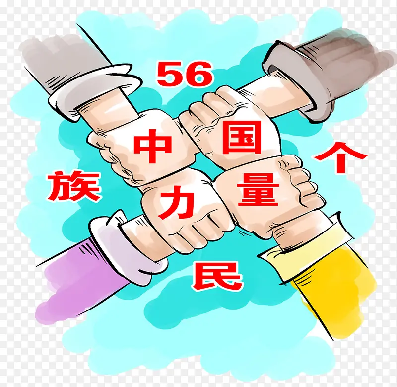 中国五十六个名族的力量