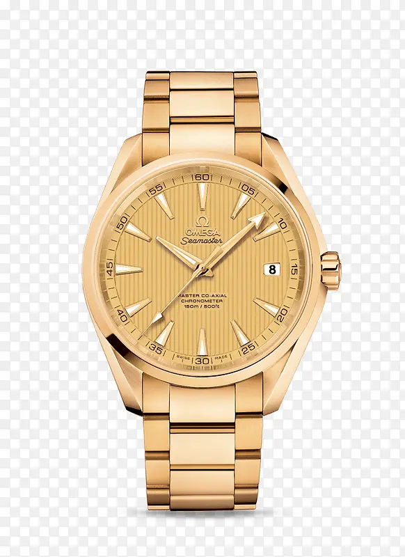 金色欧米茄腕表手表男士手表