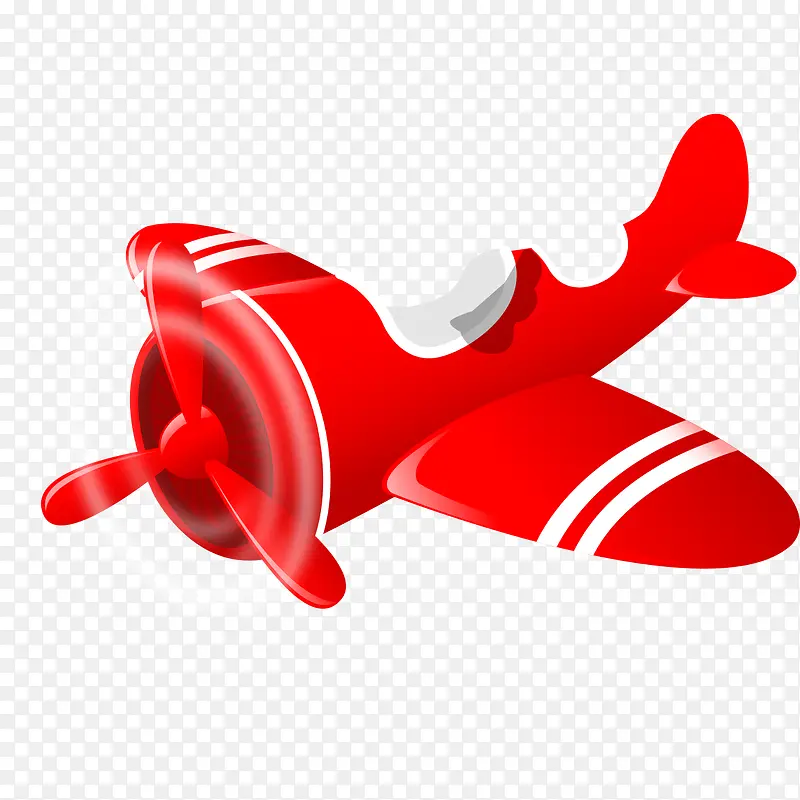 红色战斗机模型