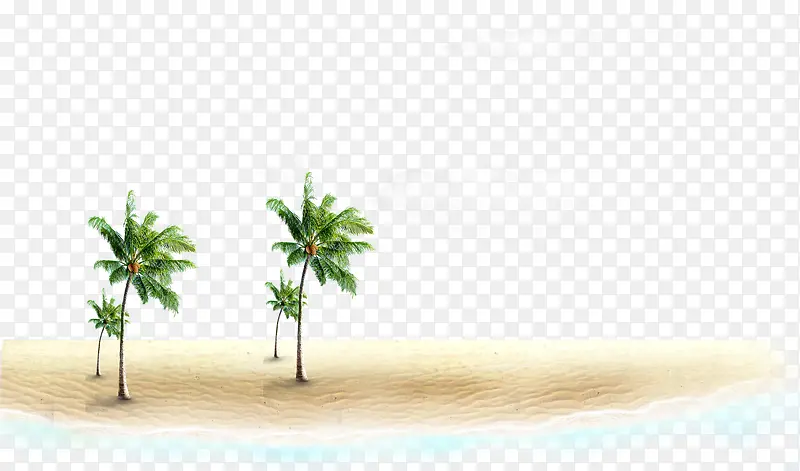 沙滩椰树背景