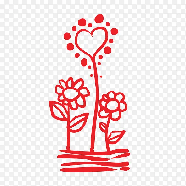 花和爱心
