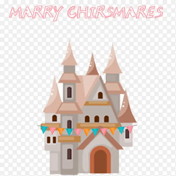 圣诞浅色城堡