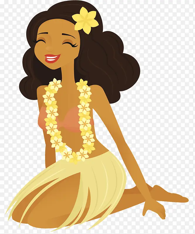夏威夷草裙少女