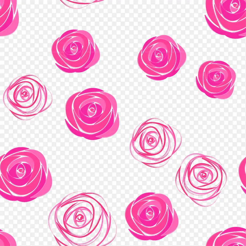 紫红色玫瑰花边框纹理
