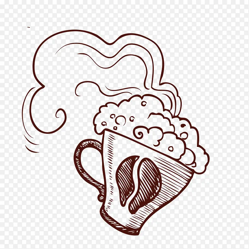 卡通咖啡杯