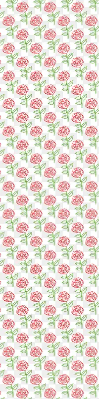 手绘红色玫瑰花矢量图