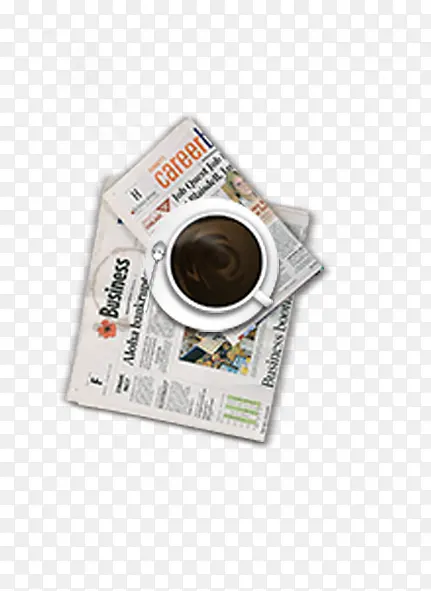 休闲咖啡报纸