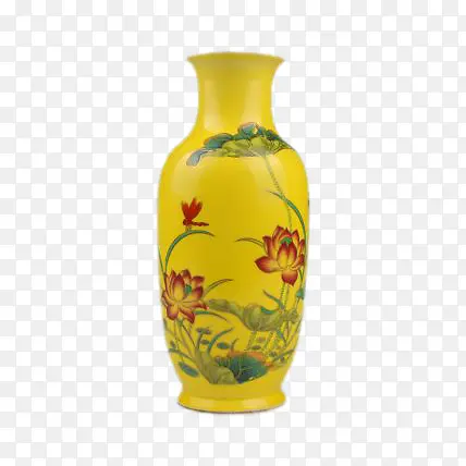 黄色花瓶