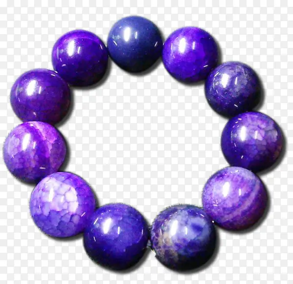 紫色水晶石质感手链