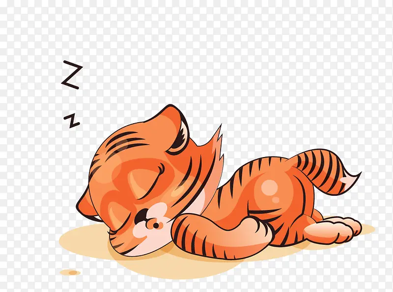 睡觉的老虎