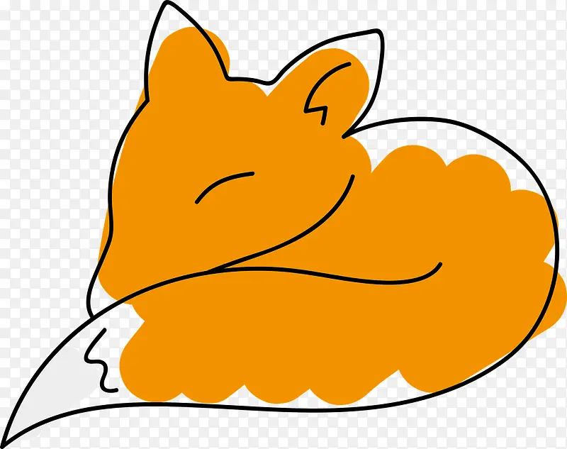 睡觉的狐狸
