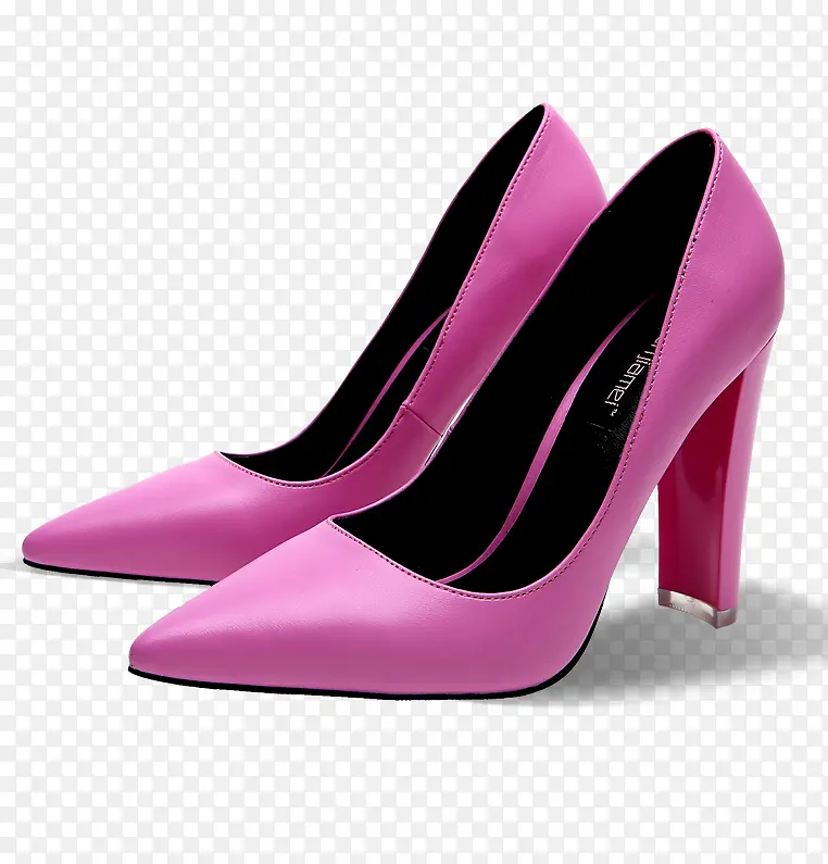 粉红高跟鞋