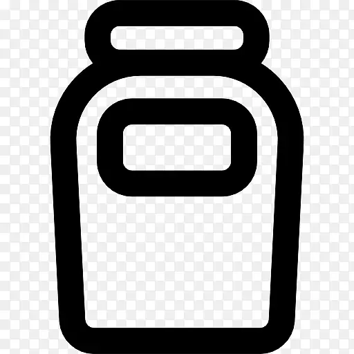 果酱瓶概述标签的容器图标