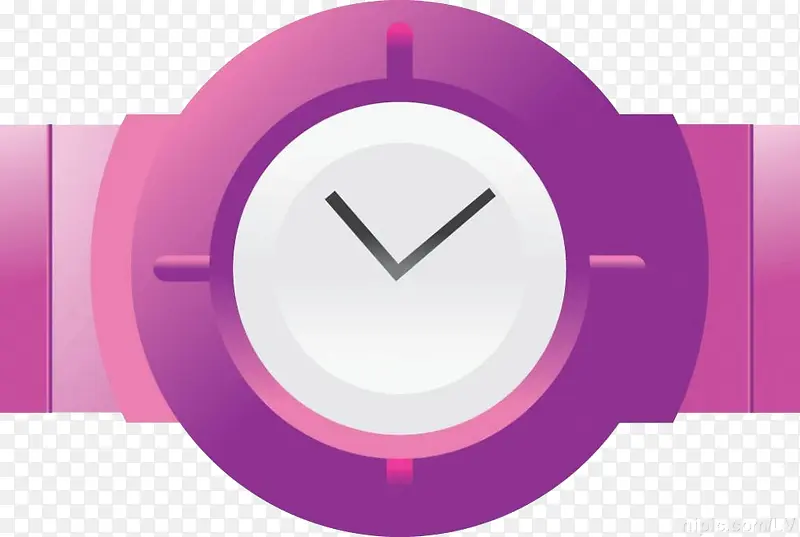 紫色手表钟表