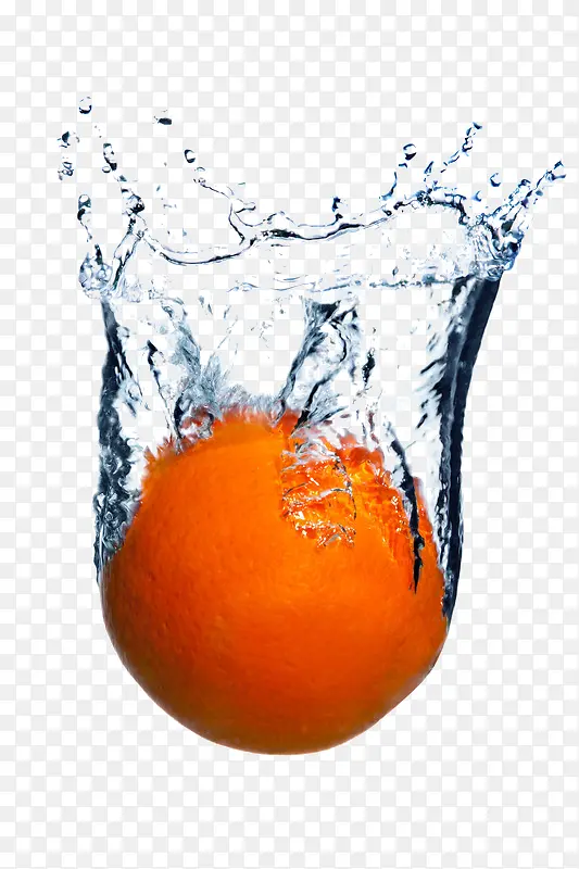 掉在水里的橙子