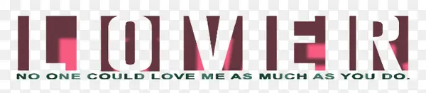 LOVE装饰文字
