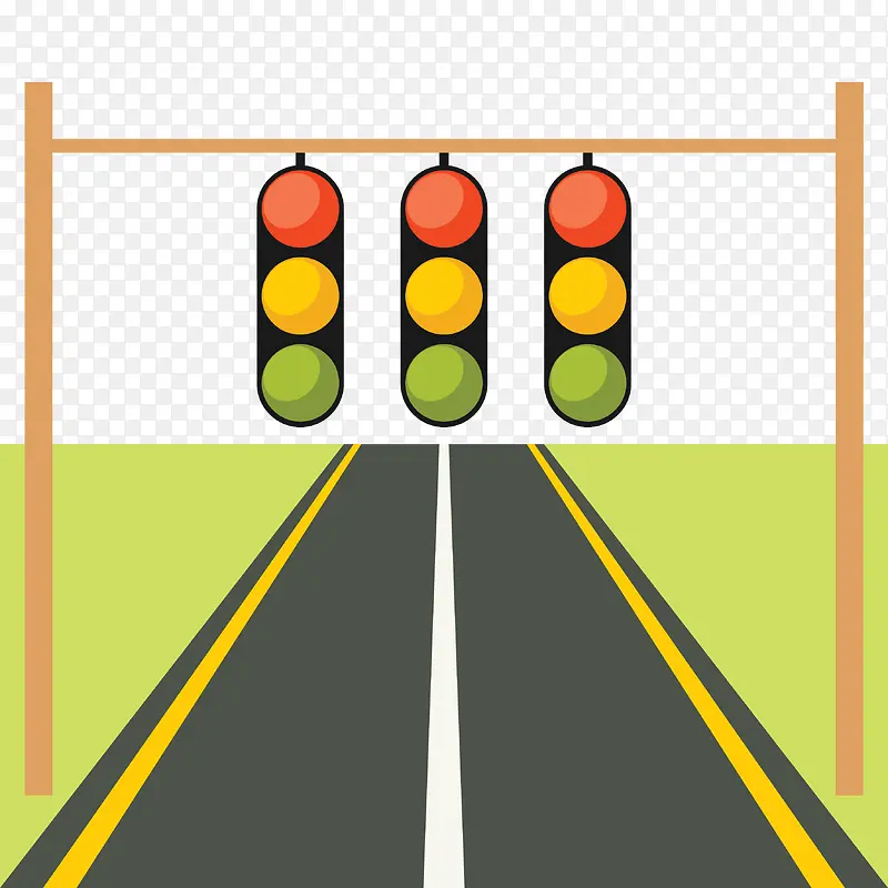 矢量马路与红绿灯