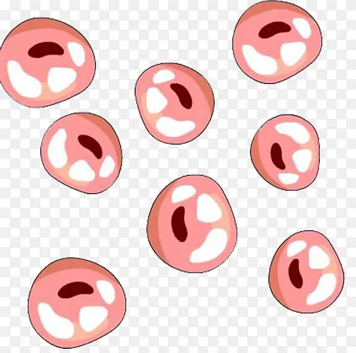 可爱粉色医学细胞图形