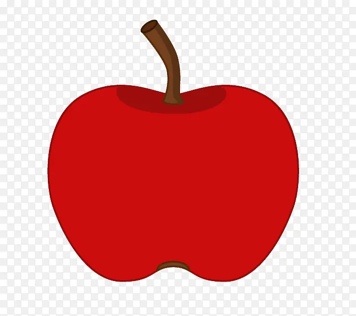 红色卡通苹果