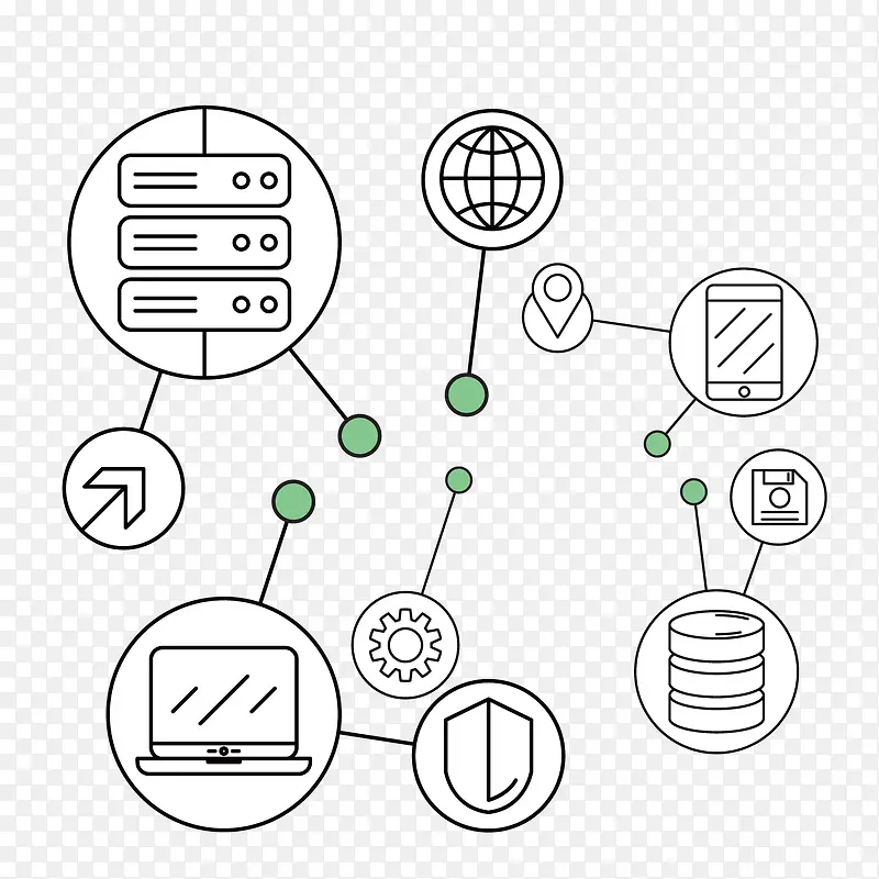 手绘网络图标ICONS