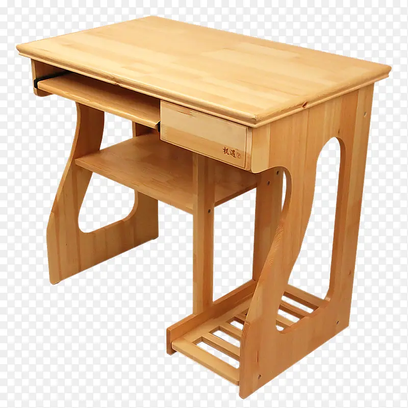 木纹电脑桌子