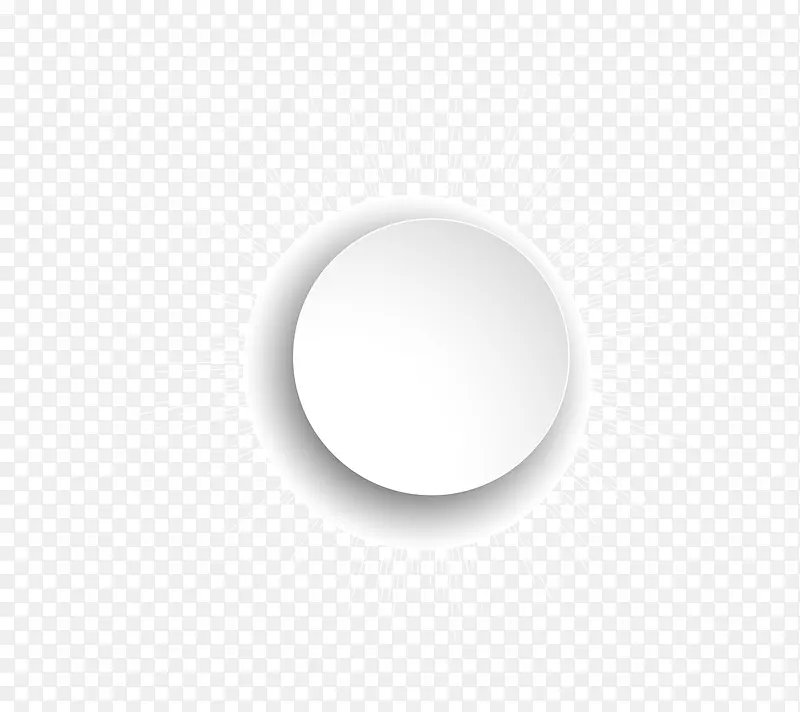 矢量简洁圆形白色边框按钮png