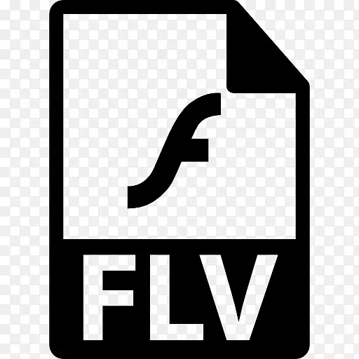 FLV文件格式的符号图标