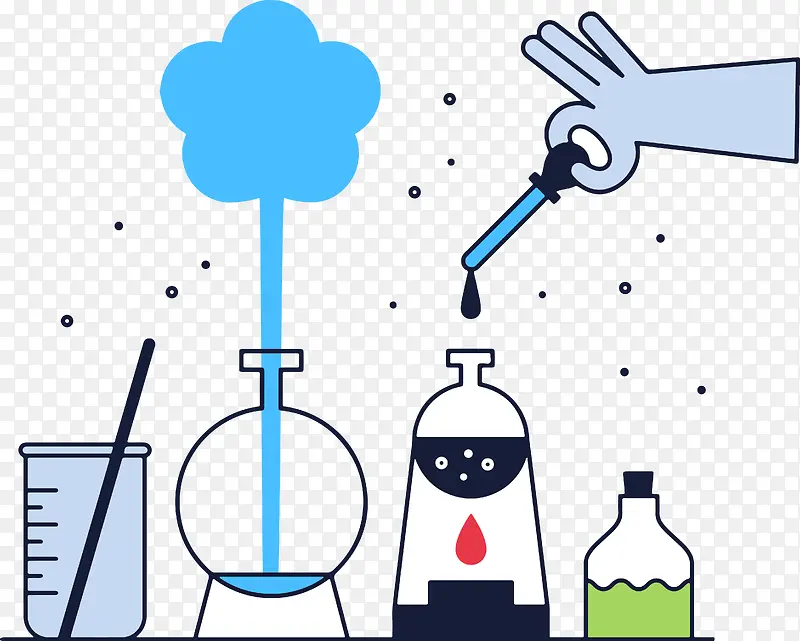 矢量化学研究图案