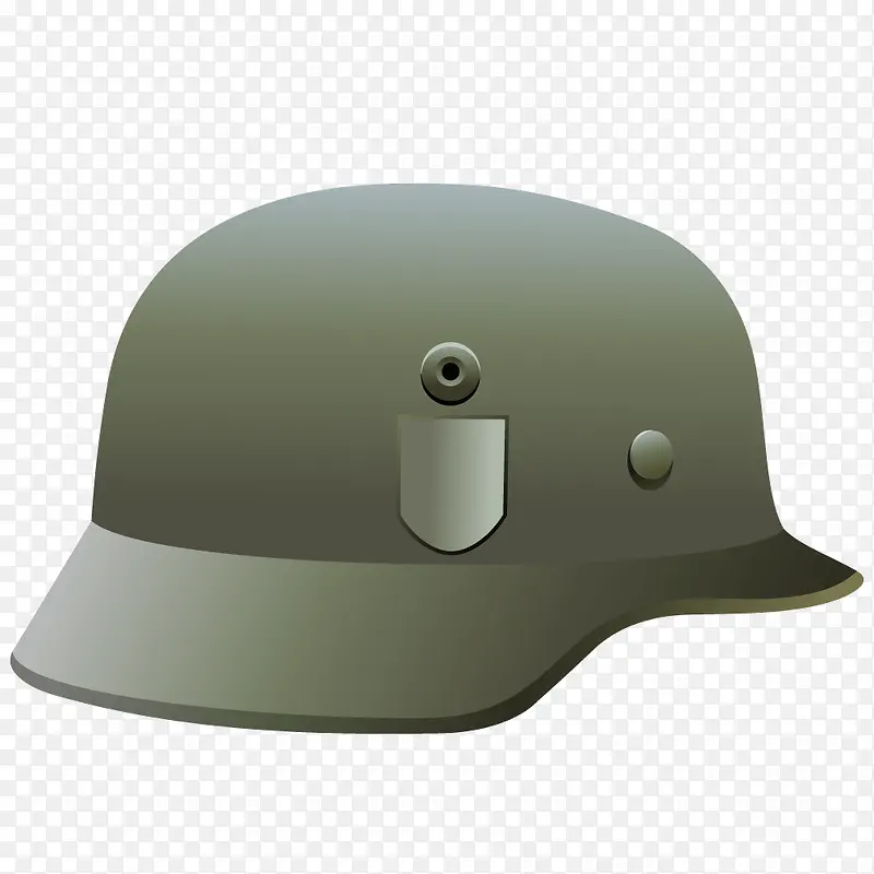 绿色质感士兵帽子