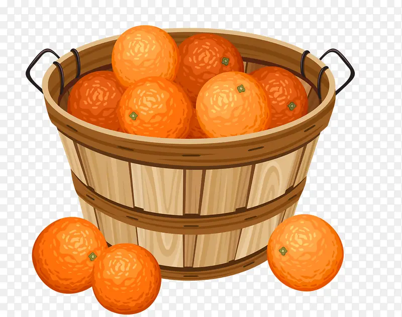 一筐橙子