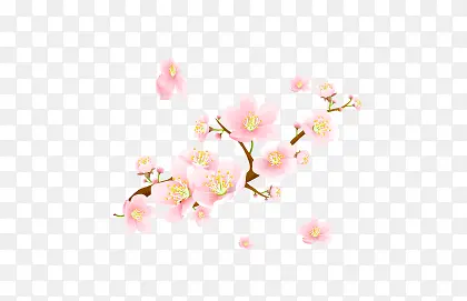 粉色桃花图案