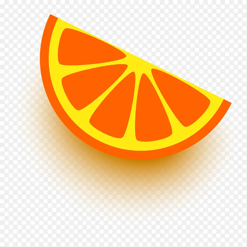 卡通手绘矢量橙子