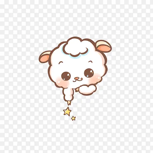 拿星星贴的小羊