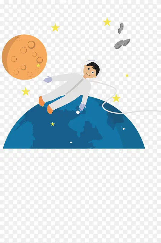扁平化宇宙矢量素材