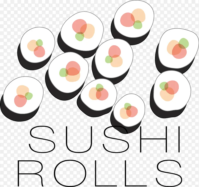 简约日本寿司宣传海报设计