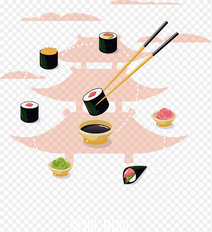 日本回转寿司海报