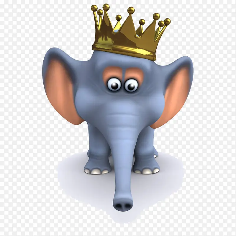 带皇冠的大象
