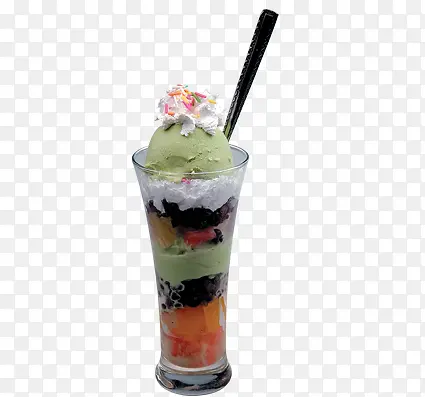 水果冰淇淋曲奇杯